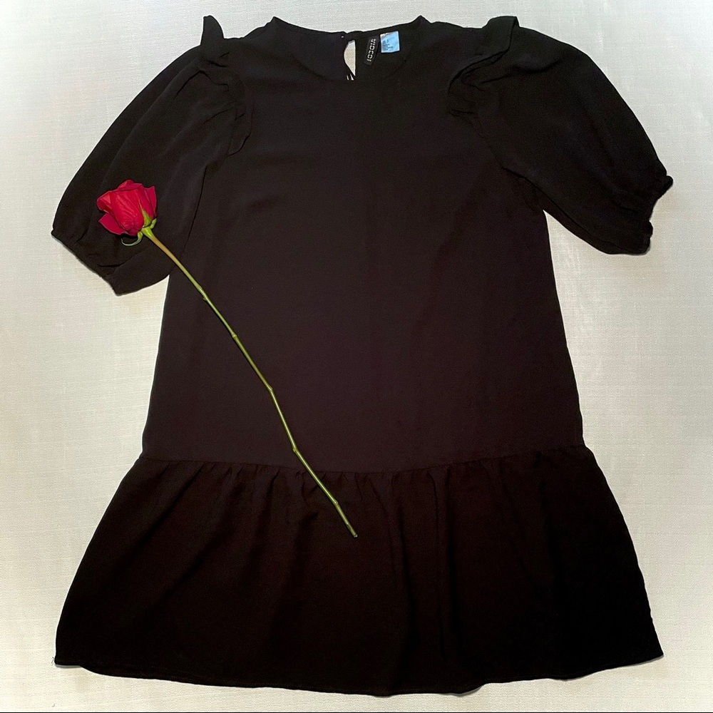 Black Chiffon H&M Babydoll Dress